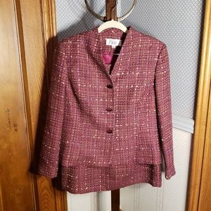 Pink Checkered Le Suit 2 Piece Set